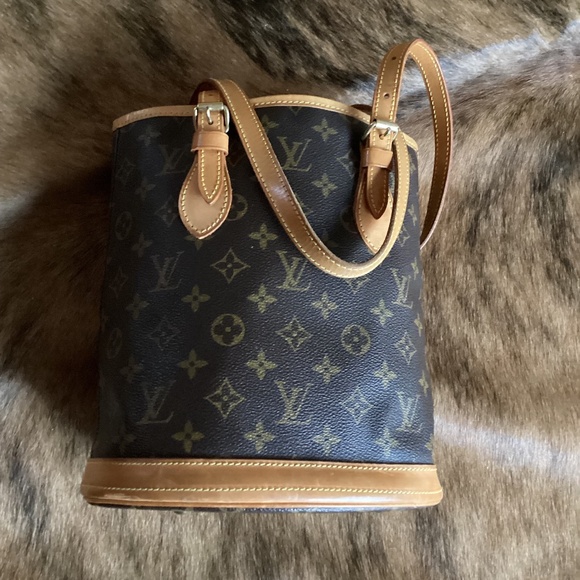 Authentic Vintage Petit Bucket Bag PM Monogram Louis Vuitton - Picture 1 of 14